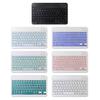 Wireless Bluetooth Keyboard with Colorful Backlight for Mobile Phones and Tablets, Compatible with 7-10 Inch Devices, Luminous Russian Layout