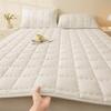 1Pc Brushed Quilted Mattress Topper Singlequeenking Nonslip Solid Color Skinfriendly Plain Mattress