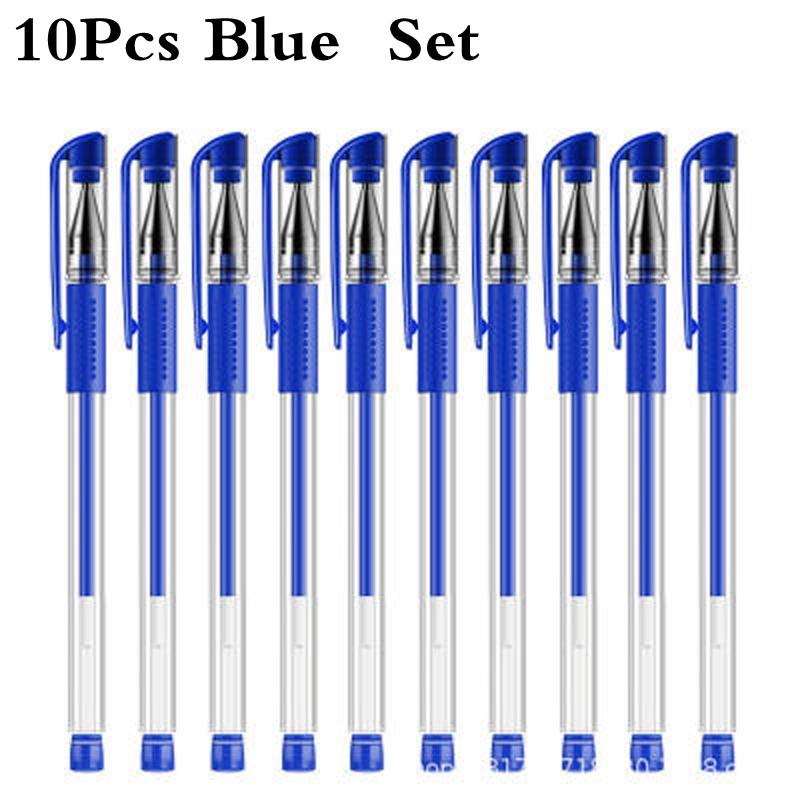 10 Stück/6 Stück/Set Rot Blau Schwarz Tinte Gelschreiber 0,5 mm Schreiben Neutralstifte Einfacher Stift für Schüler Schule Bürobedarf Schreibwaren