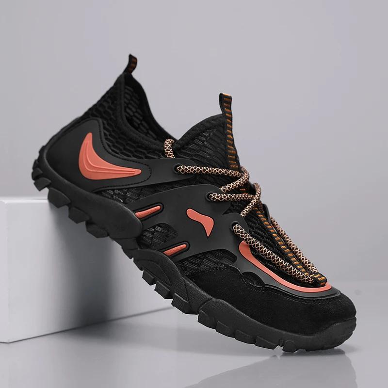 Fashion Autumn Men's Brook Shoes Casual Sneakers Breathable Mens Sports for Men Outdoor Beach Water Male Non-slip Sneaker New Fashion