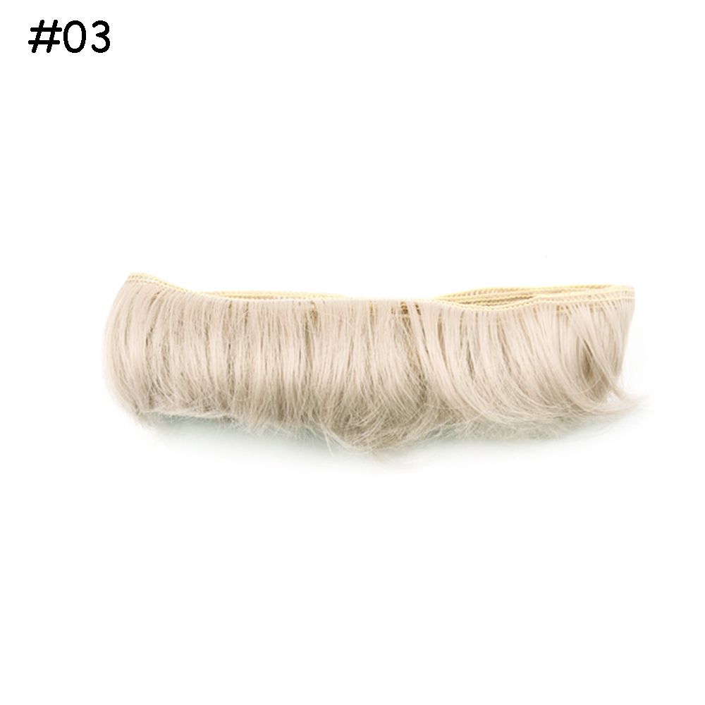 5CM DIY Accessories High-Temperature Mini Tresses Toy Toupee Short Curly Wigs Doll Fringe Hair