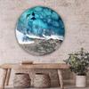 Large Resin Table Mold Round Charcuterie Board Tray Resin Mold Folding Table Leg Round Desk Silicone Molds DIY Decors