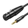 UGREEN XLR Conversion XLR Cable Microphone Cable Male To XLR Female Unbalanced Connection Nylon Braid High Durability Stereo To XLR Conversion Cable