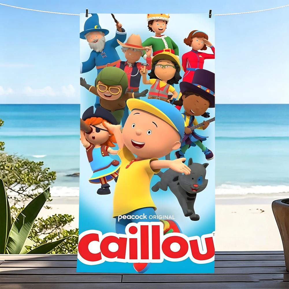 C-Caillou-S Towel Microfiber Beach Towel, Quick-Dry, Sand-Free, Ultra-Fine Fiber, Super Soft.