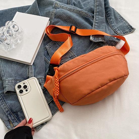 Marsupio a tracolla da donna con tracolla regolabile, tasche multiple con cerniera, portafoglio casual per sport, viaggi e vacanze