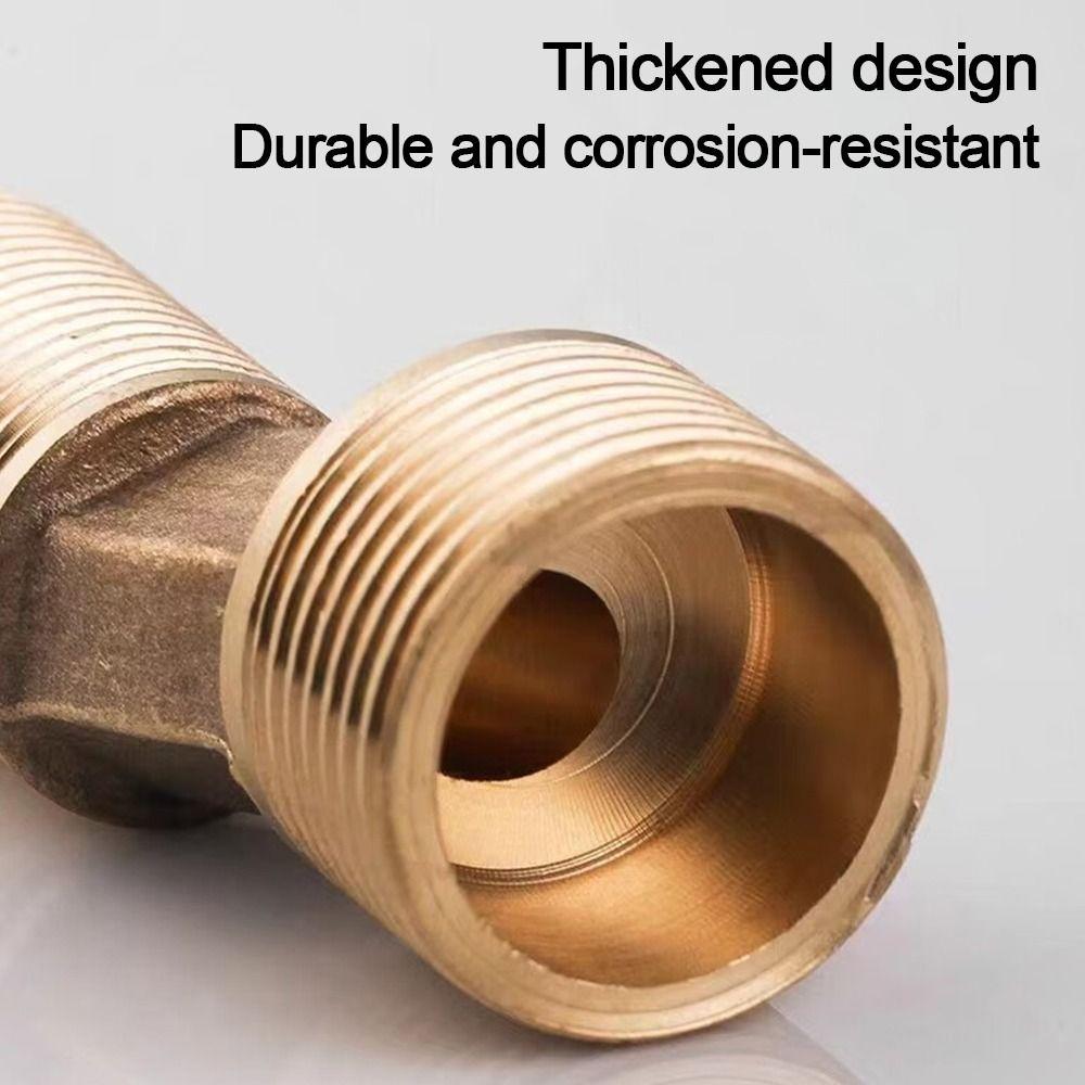 Lengthened Angled Curved Foot Copper Shower Faucet Adapter Bathroom Hardware
