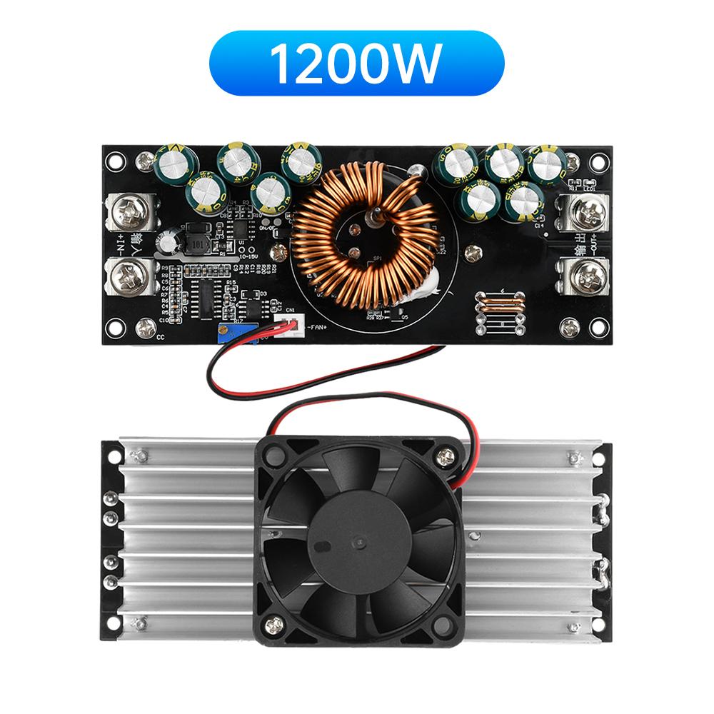 DC-DC Abwärtswandler 1000W/1200W/1500W Einstellbares Abwärts-Netzteilmodul DC 15V-90V auf 2,5V-72V Hochleistungs-Konstantspannungsplatine