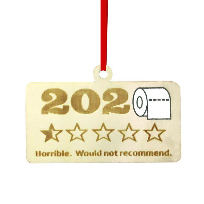 Verspieltes Holz 2020 Weihnachten Toilettenpapier Weihnachtsmann Quarantäne Ornament