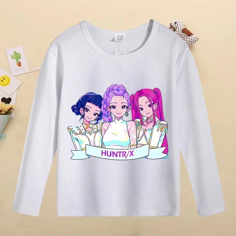Kids Long Sleeve T-Shirt Cartoon Print Fashion Cotton Top Casual Comfortable T-Shirt Girls Kids