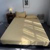 Sleeping Grid All Cotton Color Woven Washed Cotton Bed Sheet, Pure Cotton Bed Sheet, Single Piece Raised Bed Sheet