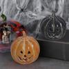Halloween Pumpkin Figurine Hand-carved Resin Punpkin Statue Handmade Tabletop Decoration for Home