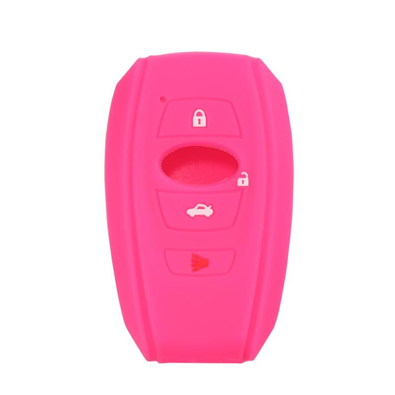 Key Fob Cover Silicone Rubber Case for Subaru BRZ STI Legacy Forester Crosstrek Impreza WRX Ascent Outback Remote Control