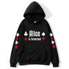 Anime Alice im Grenzland Hoodie Cartoon Paar Sweatshirt Sudaderas Fashion Tops Ästhetische Manga Winterkleidung