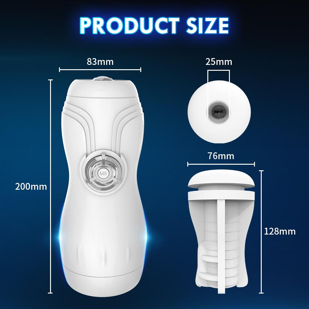 Automatic Suction Male Masturbator, Vibrating Blowjob Machine, Masturbation Cup Adult Goods for Men 18+
