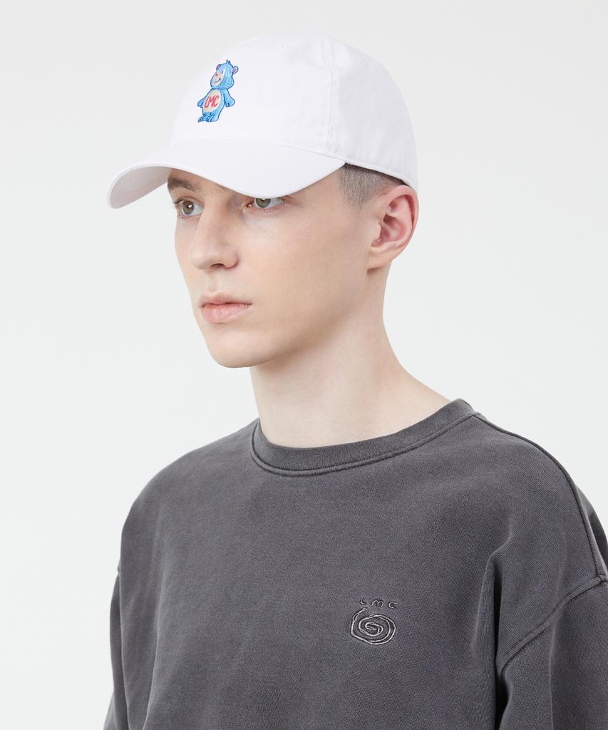 LMC Emb Bear 6Panel Cap White
