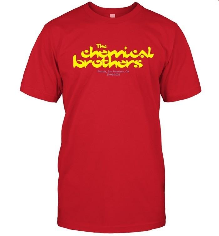 The Chemical Brothers Shirt Sept 20 2025 San Francisco Concert Tour Tee
