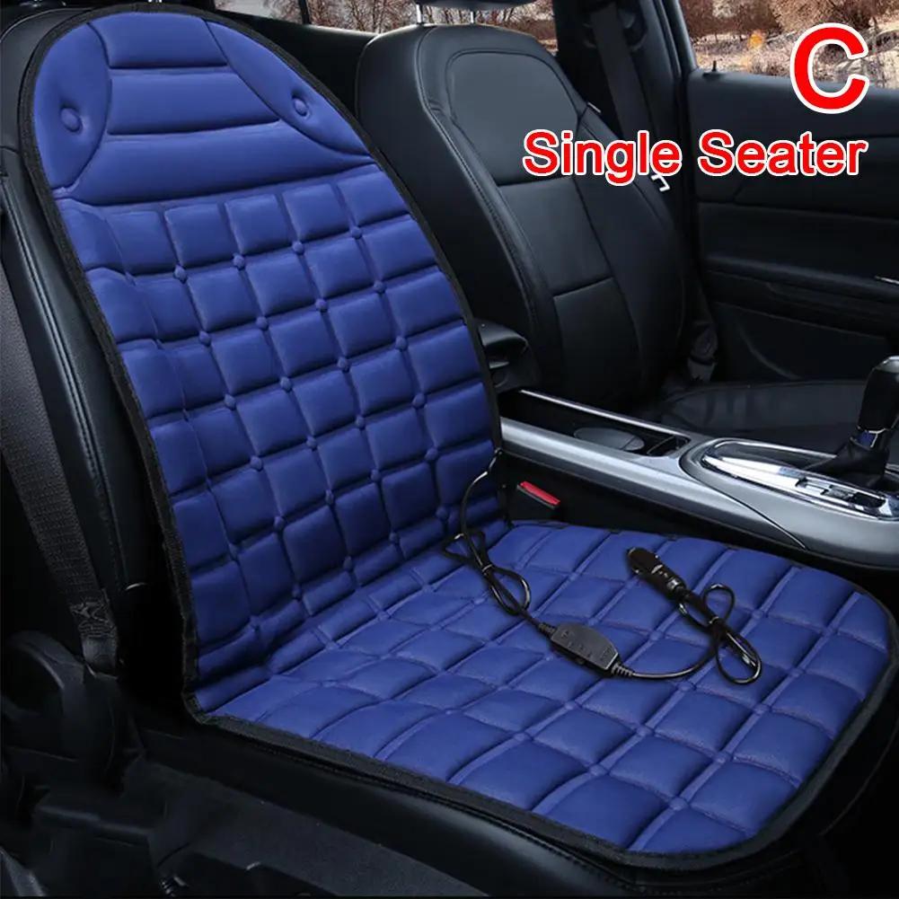 1/2pcs Winter Heated Car Seat Cover 12V Heating Warmer Universal Seat Car Automotive Interior Seat Cushion Protector Auto C O0X1