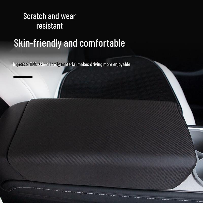 Housse de protection pour boîte d'accoudoir Tesla Model Y & 3 - Matériau TPE