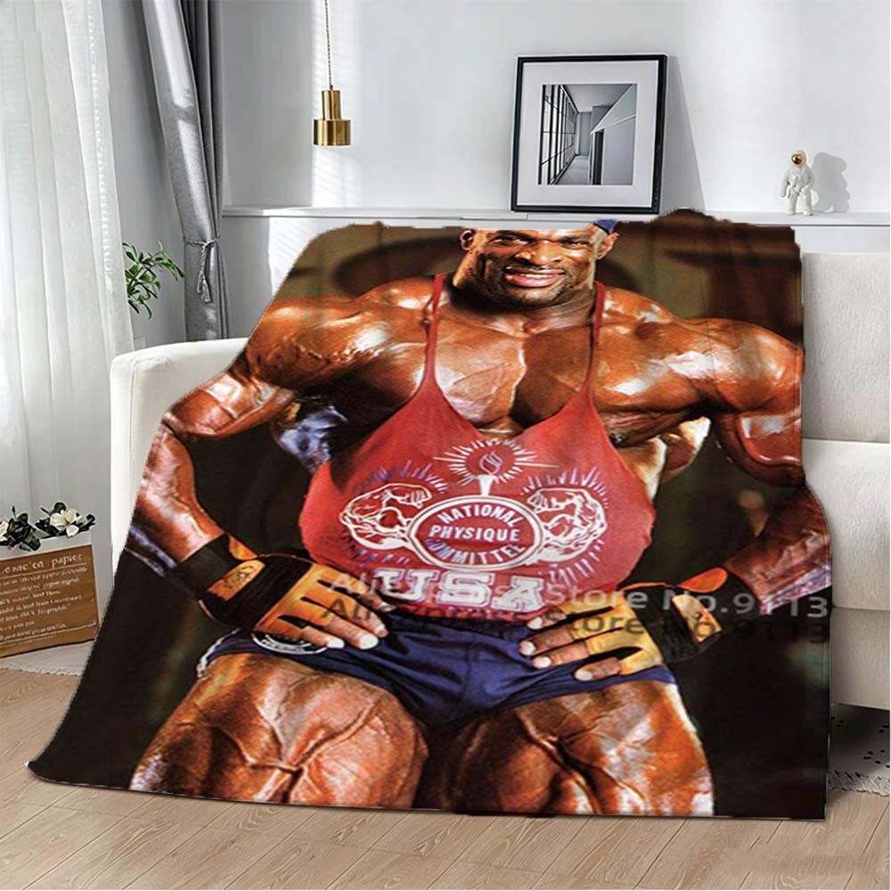 Ronnie C-Coleman Bodybuilding Fitness Flanelldecke Weiche Überwurfdecke Kunst für Heimdekoration Schlafzimmer Bett Sofa Picknick Fans Geschenke