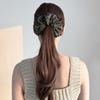 Favorite Noun Tartan Scrunchies_Khaki