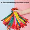 Long Latex Balloons with Pump Flying Screaming Rocket Balloons Colorful Spiral Balloons for Parties Birthdays Events