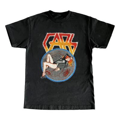 The Cars - Vintage jaren 70 Katoen Zwart Alle Maten T-shirt