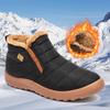 Botas de Hombre Calzado de Invierno sin Cordones para Mujer Botines Impermeables Botas de Invierno Femeninas Botines de Nieve Negro Botas Femeninas 46