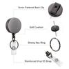 Anti Lost Key Ring Lanyard Clip Retractable Key Chain Badge Reel Clip ID Card Badge Holder