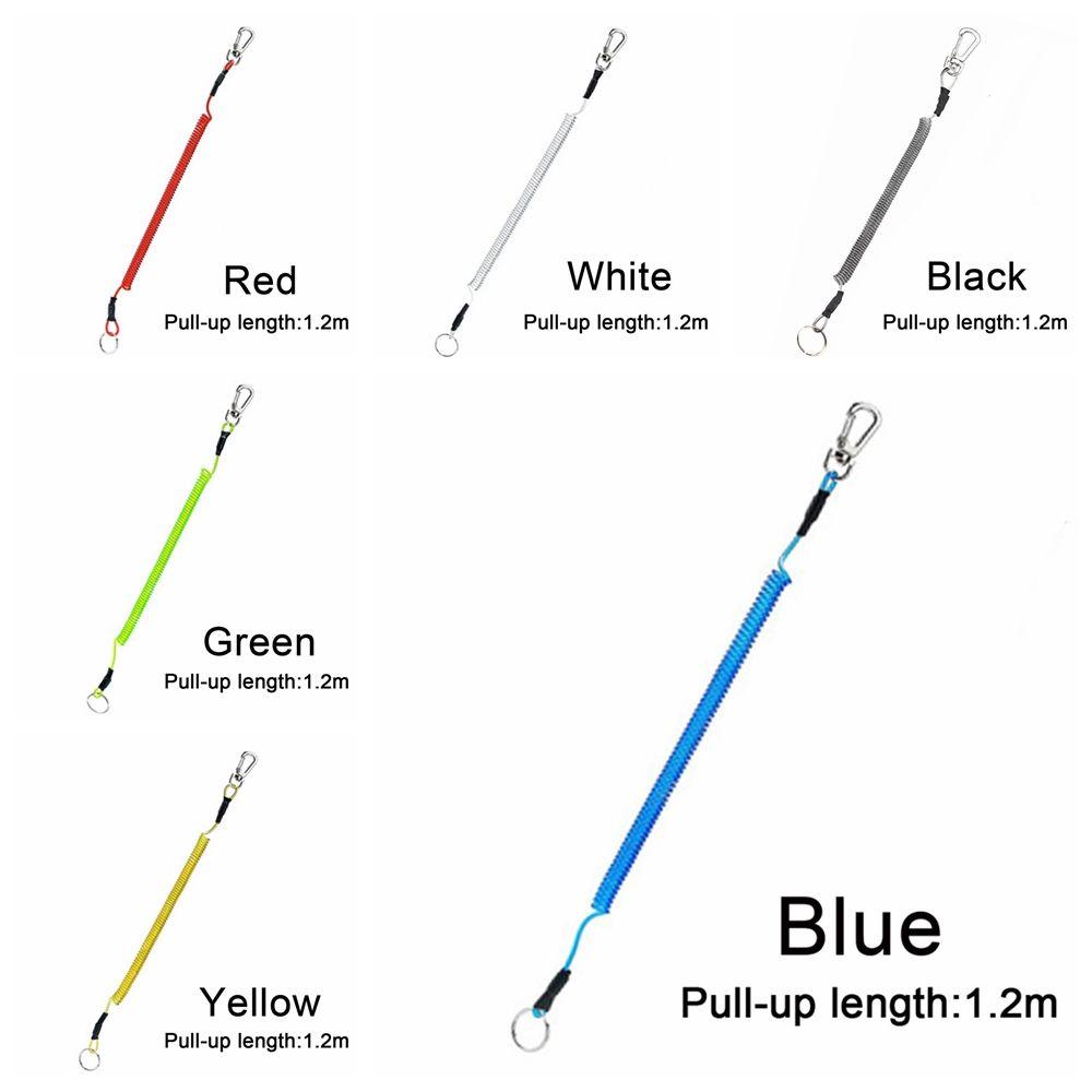 Camping Security Gear Tool Spring Elastic Rope Anti-lost Phone Keychain Portable Fishing Lanyards