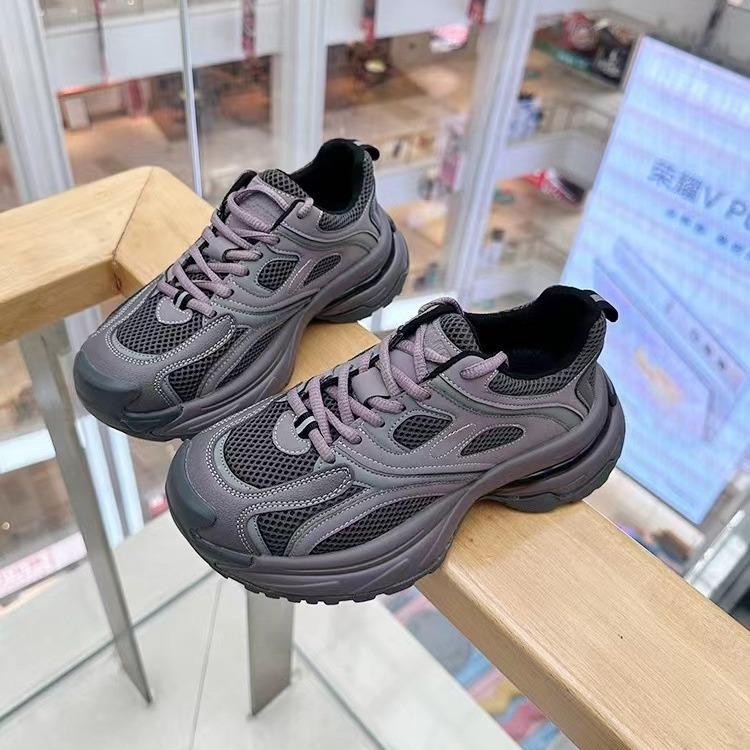 Little Monster Platform Dad Shoes Women's Explosion 2025 Spring New Retro Women's Versatile and Lightweight Casual Sports Shoes