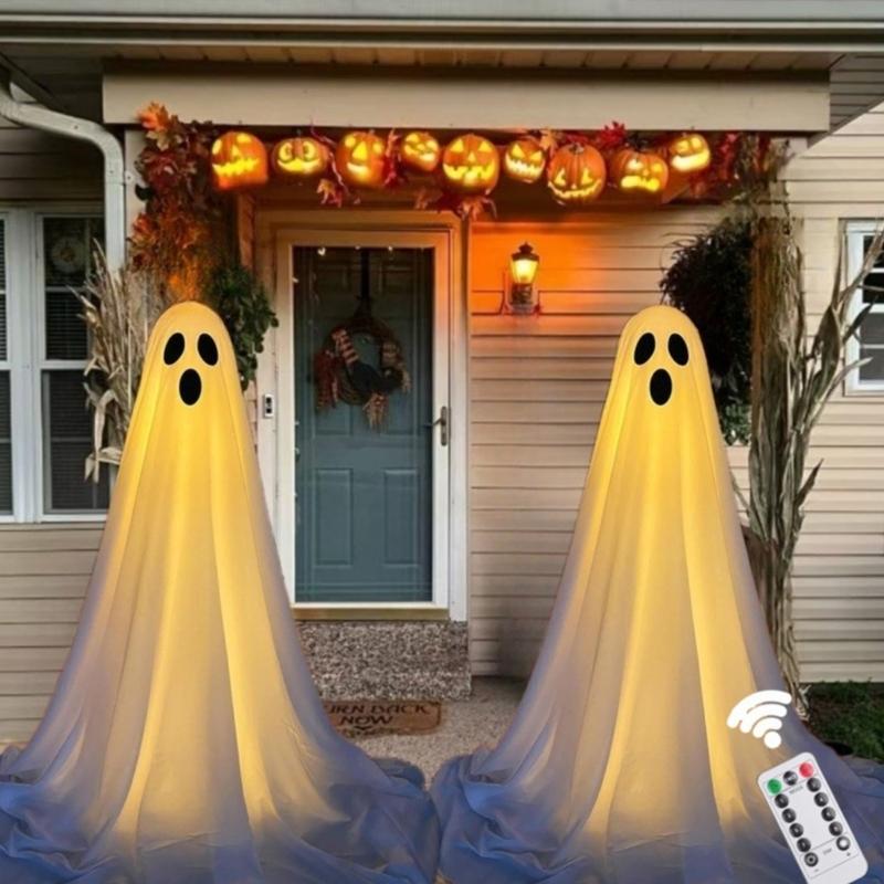 Halloween Dekoration 120cm Hoch Große Stoff Gespensterfigur Ornament Für Veranda Und Garten Halloween Party Mittelstücke
