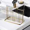 Cup Drying Holder Rack Countertop Bathroom Coffee Mug Party Supplies Iron Glass
