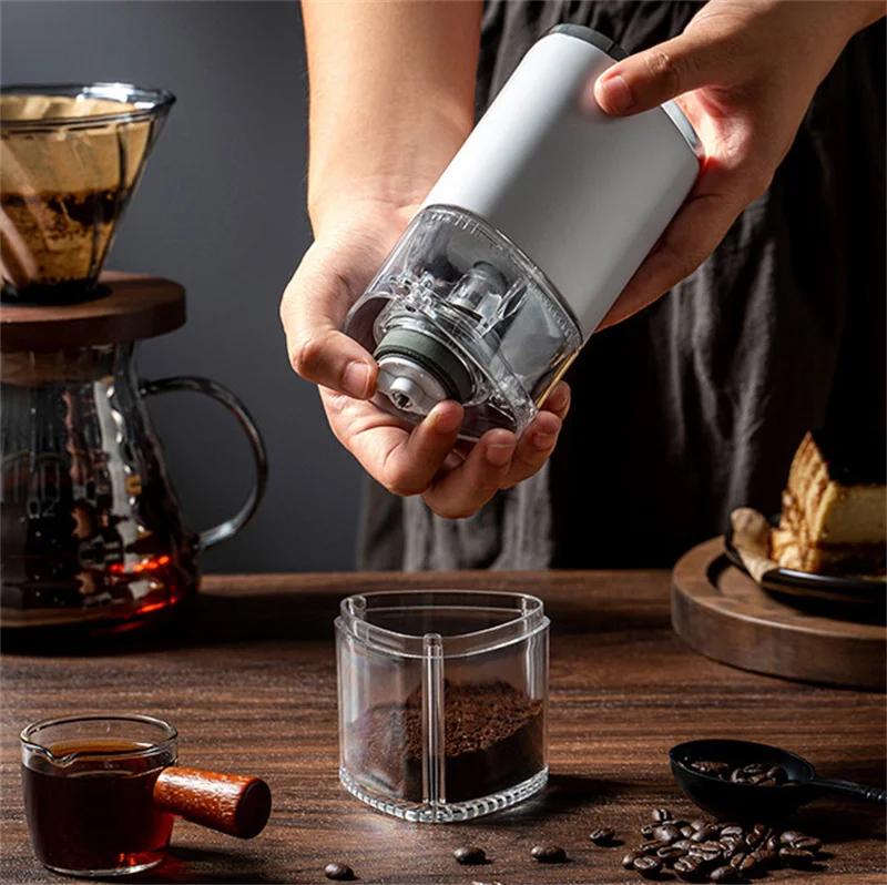 1Pcs Portable Type-C USB Charge Electric Coffee Grinder Ceramic Grinding Core Pulverizer Grinder Household Coffee bean grinder