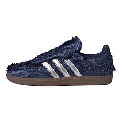Caroline Hu X Samba OG Satin Pack - Dark Blue Men Sneakers Silver-Metallic Chalk-White JP9282