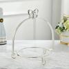Enkellaags Tweelaags Drie Laags Strik Metalen Taartstandaard Goud Zilver Rond Parel Dessert Taartvorm Fruitplateau Display Stand