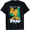 T-shirt Garfield Stressed Parla con la Zampa Gatto Cartone Animato Retrò(1)