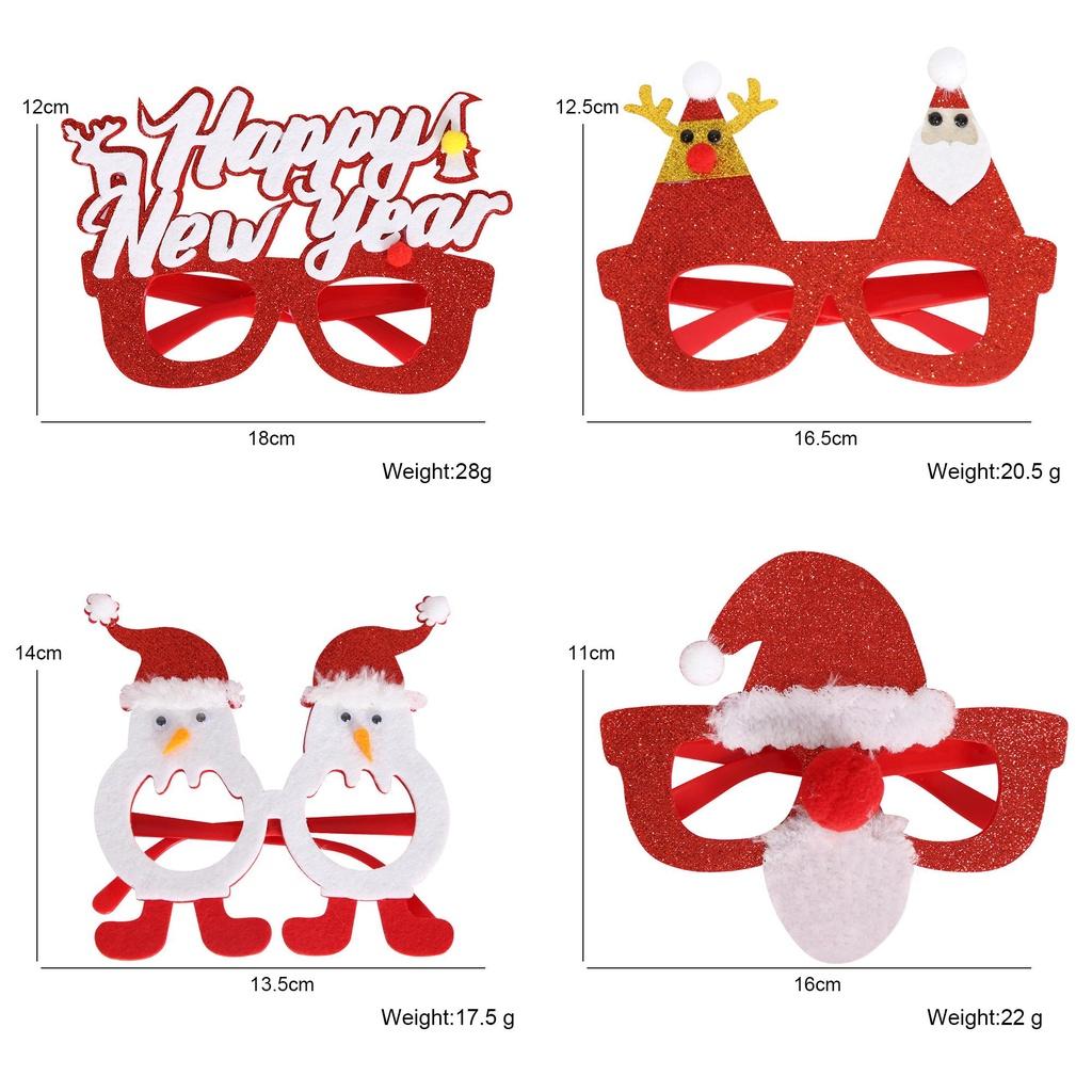 2023 New Christmas Decorative Glasses For Adults And Children Santa Claus Snowman Frames