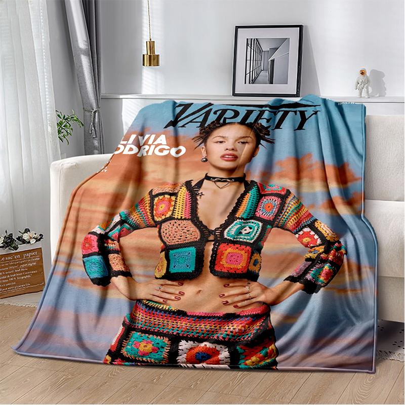 ODER Olivia Rodrigo SOUR GUTS 3D Sänger Weiche Flanelldecke für Betten Schlafzimmer Sofa, Überwurfdecke zum Zudecken Geschenk Büro Picknick