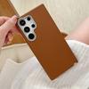 Thin Shockproof Leather Phone Case for Samsung Galaxy S25 Edge S24 S23 Ultra S22 Plus Matte Skin Feeling Solid Candy Cover Funda