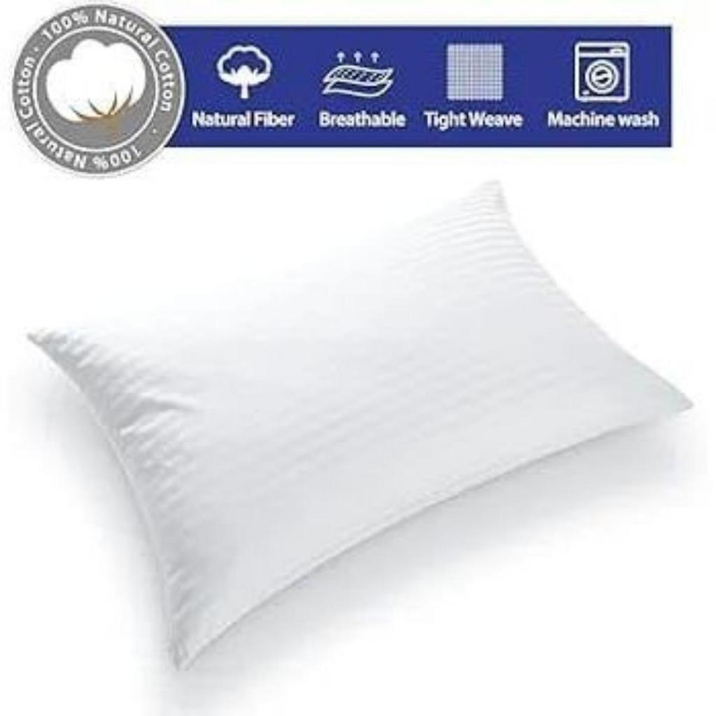 Microfiber Pillow | Set of 6 | Basic Size 41 X 61 CM | Pack of 6 (6, White, King (U.K. Standard))