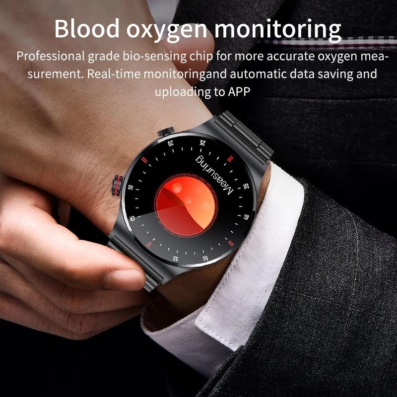 LIGE New Bluetooth Calling Smartwatch for Men, Full Touchscreen, Sports Fitness Watch, Bluetooth Is Suitable for Android iOS Smartwatch