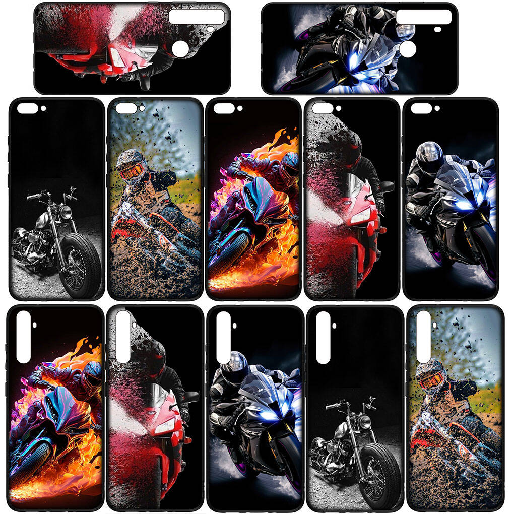Für iPhone 17 16 15 Xiaomi Poco F7 F8 X7 X6 C85 C75 M8 Redmi Note 14 13 12 11 Pro Max 14C 13C 15C A3 A4 Hülle Motorrad Handy Poster Moto Cross Abdeckung