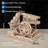 Robotime Rokr Kolejka Kulowa Puzzle 3D Gry Drewniane Zestawy Modeli z Kulami Drewniana Konstrukcja Rękodzieło Zabawki dla Dzieci i Dorosłych