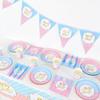 Gender Reveal Banner Tablecloth Home Decoration Party Tableware Paper Plates Cutlery Set Paper Cups
