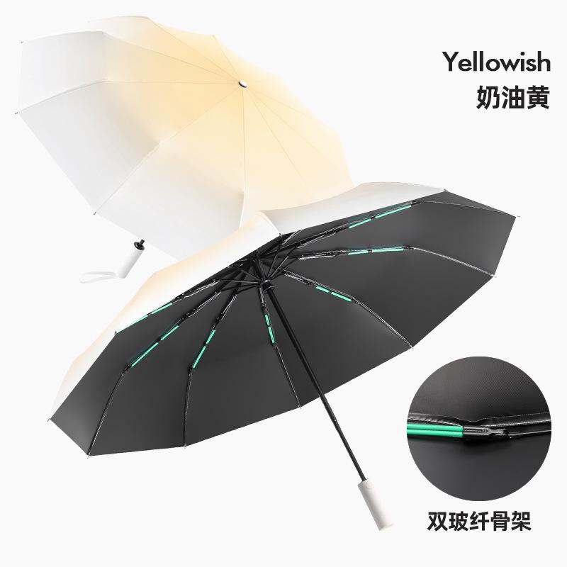 Strictly Selected Gradual Change Ins Wind Automatic Umbrella Weather and Rain Umbrella Sun Umbrella Sun Protection Folding Parasol Wholesale