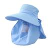 Sun Hat High-Density Sunscreen Fabric UPF50+ Protection Wide Brim Fisherman Hat Shawl Face Guard Design Outdoor Summer Hat