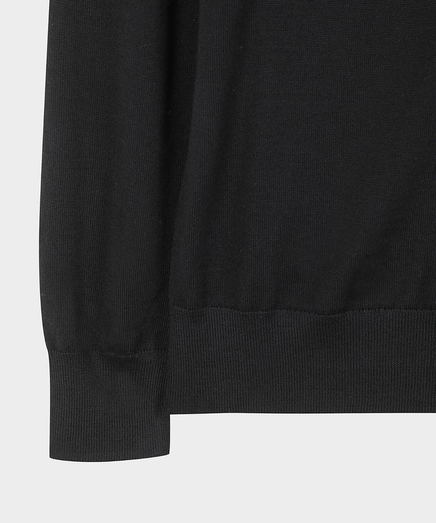 BROOKS BROTHERS Merino Wool Polo Sweater (Black) (Bbwtmf9635Uew)