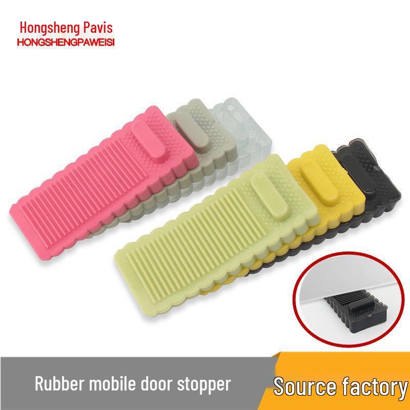 Child-Safe Rubber Door Stop: Non-Slip, Finger-Free, Windproof, Eco-Friendly Safety Threshold Stopper