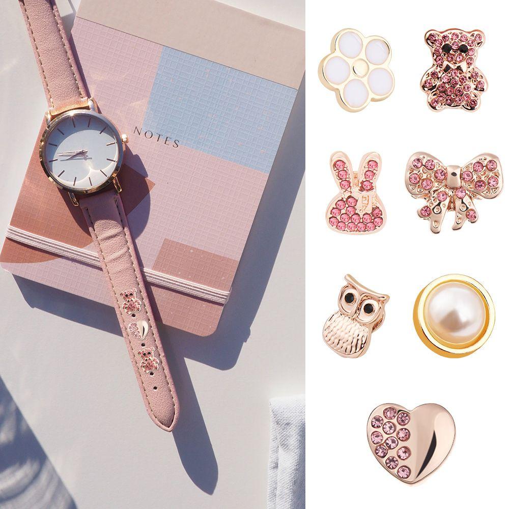 Silicone Strap Decorative Nails Rubber Bracelet Decoration Jewelry Accessories Watchband Ornament