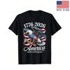 American Independence 250th Anniversary 1776-2026 Eagle & Flag Patriotic T-Shirt